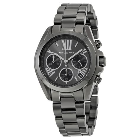 michael kors bradshaw chronograph dark grey|michael kors watch.